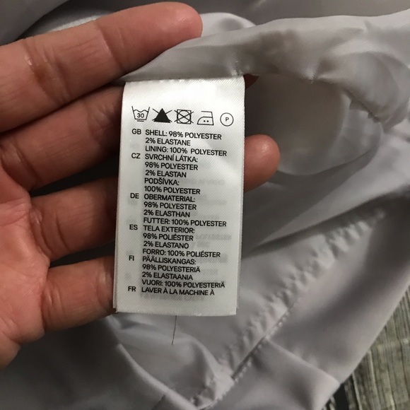 H&M Light Gray Strapless Peplum Dress 2 00 XXS - Picture 6 of 7